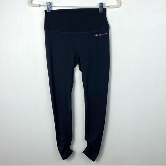 Whitney Simmons Gymshark Ribbed High Waist Leggings Black Size XS Yoga‎ Fitness - Picture 5 of 12